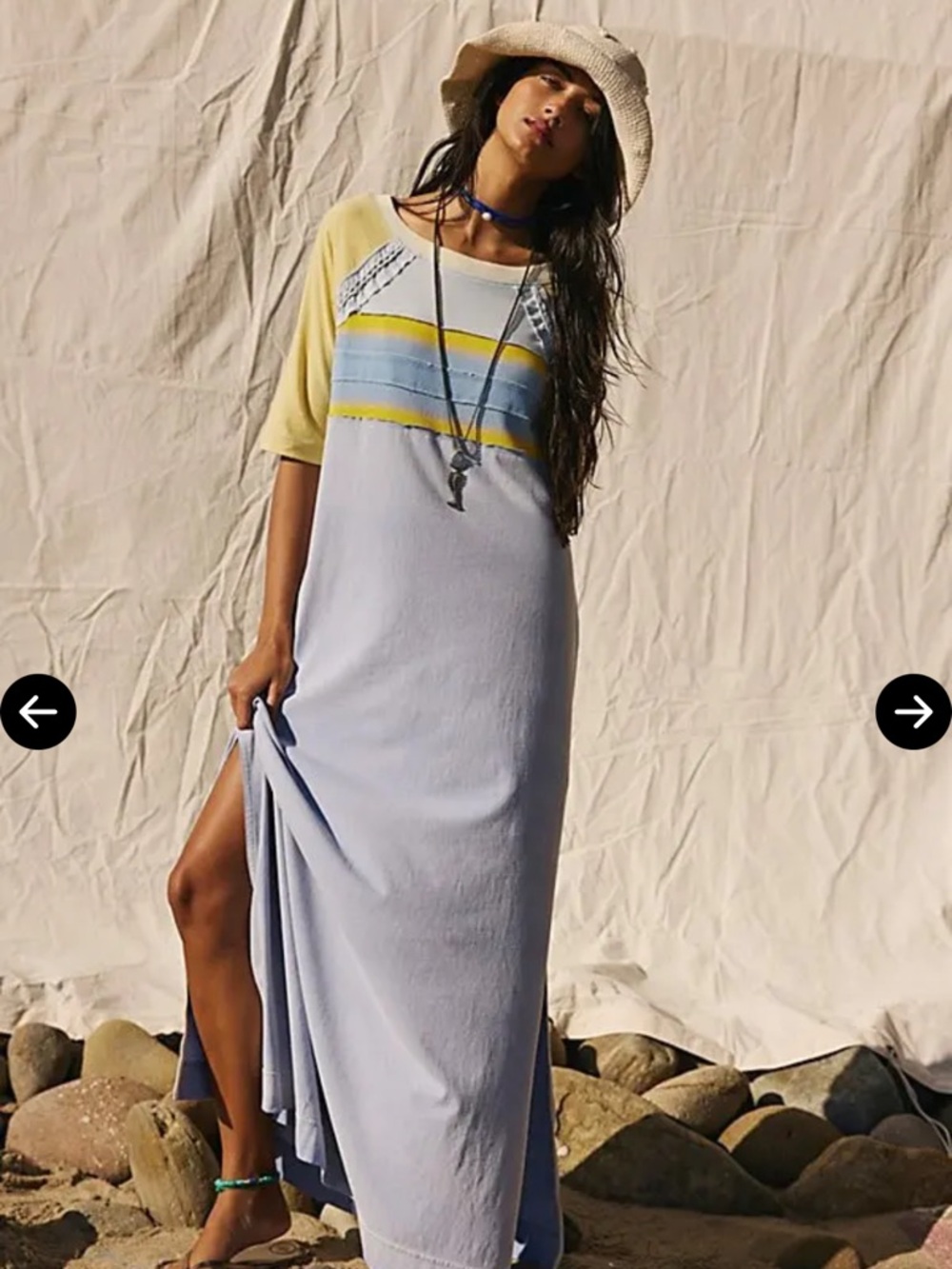 FREE PEOPLE 
Rowan Tee Midi Dress. NWT